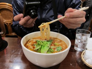 ヨドバシアキバのレストラン街の刀削麺